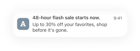 Push notification example
