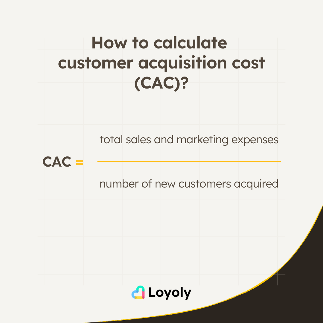 customer acquisition cost (CAC) formula