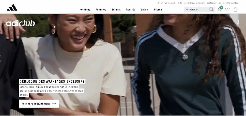 Programme basé sur l'expérience d'Adidas