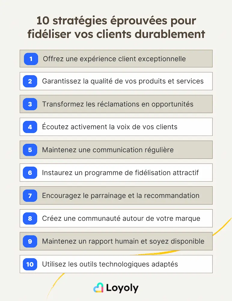10 stratégies éprouvées pour fidéliser vos clients durablement