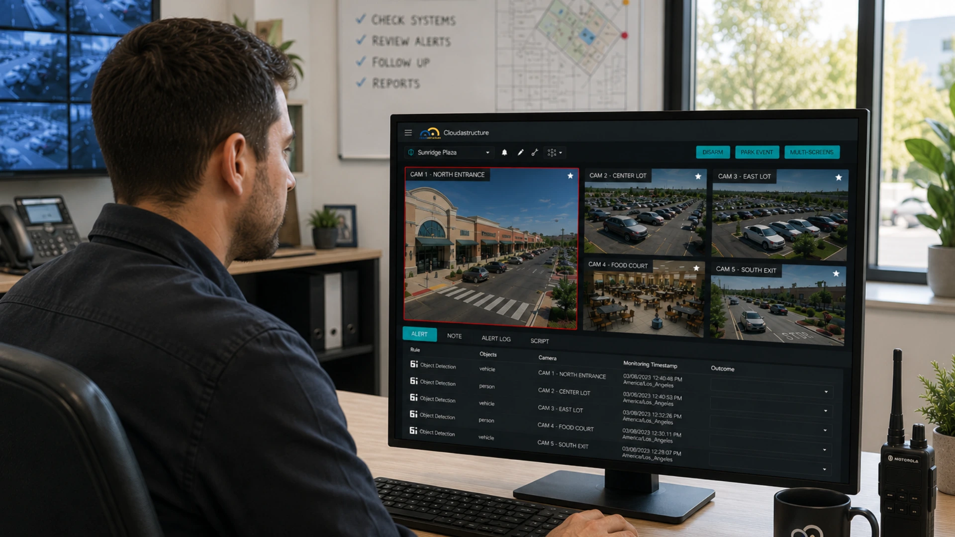 Remote Guarding for shopping centers