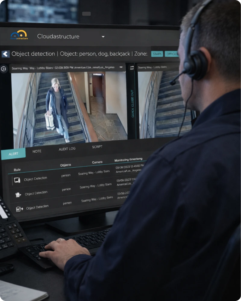 Cloudastructure AI surveillance — from recording to prevention