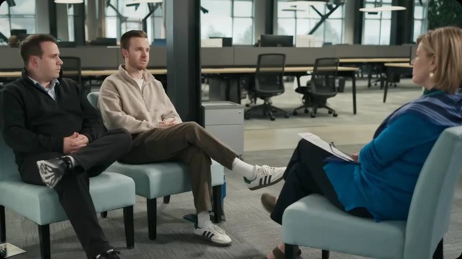 Still from the Pathway to Hope documentary interview