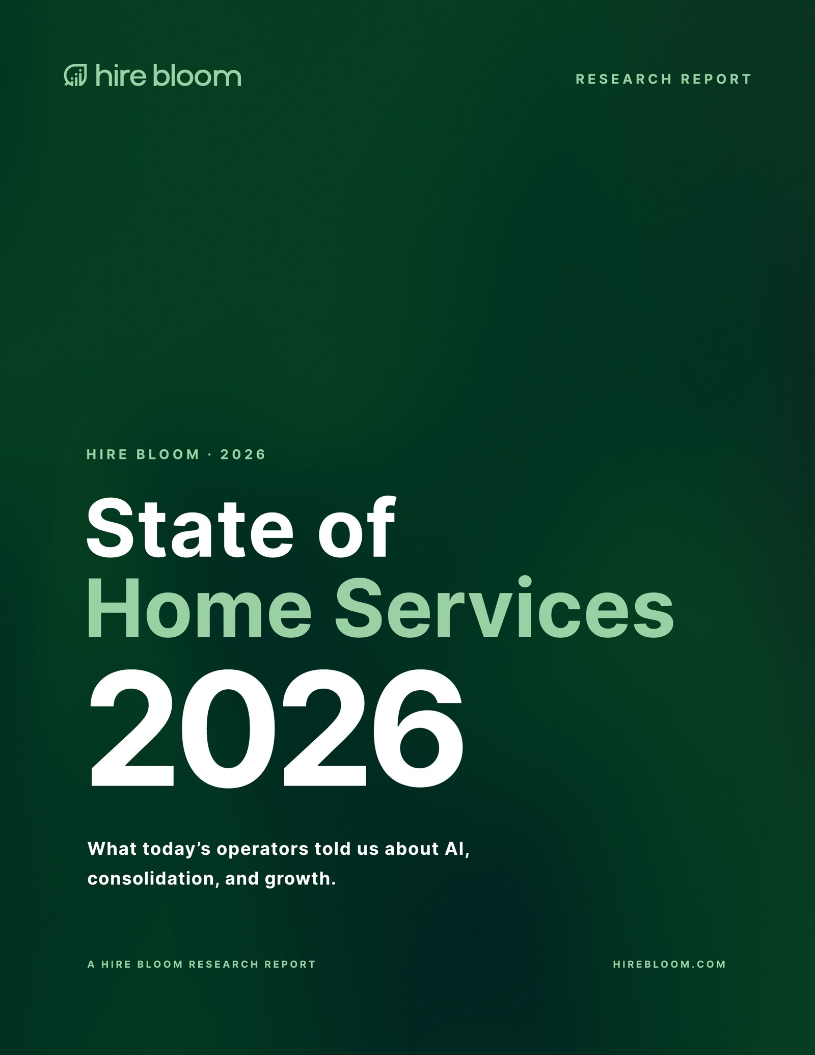 State of Home Services 2026 report cover