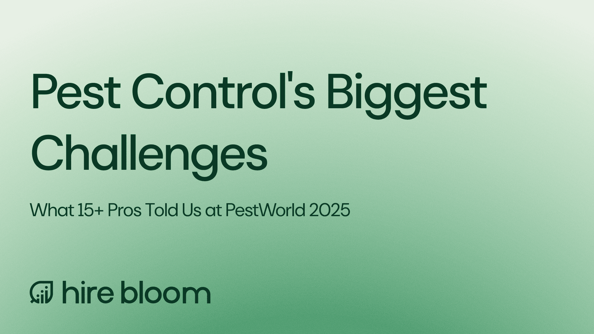 Pest Control's Biggest Challenges: What 15+ Pros Told Us at PestWorld 2025