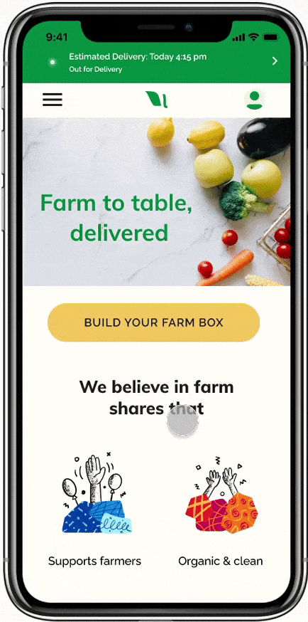 [Gif] Delivery Update Demo