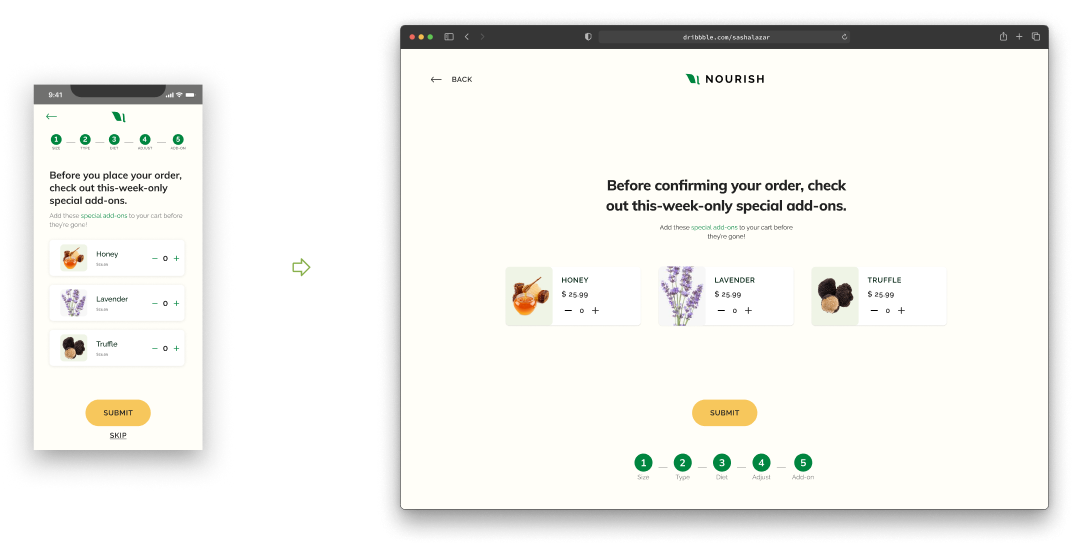 Onboarding Step 5: Add-ons Selection