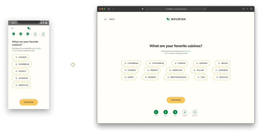 Onboarding Step 3: Dietary Preference Selection