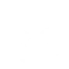 A stylized white cloud shape on a black background, featuring a simple, pixelated design.