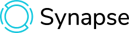 Logo featuring a stylized blue and black design with circular and rectangular shapes.