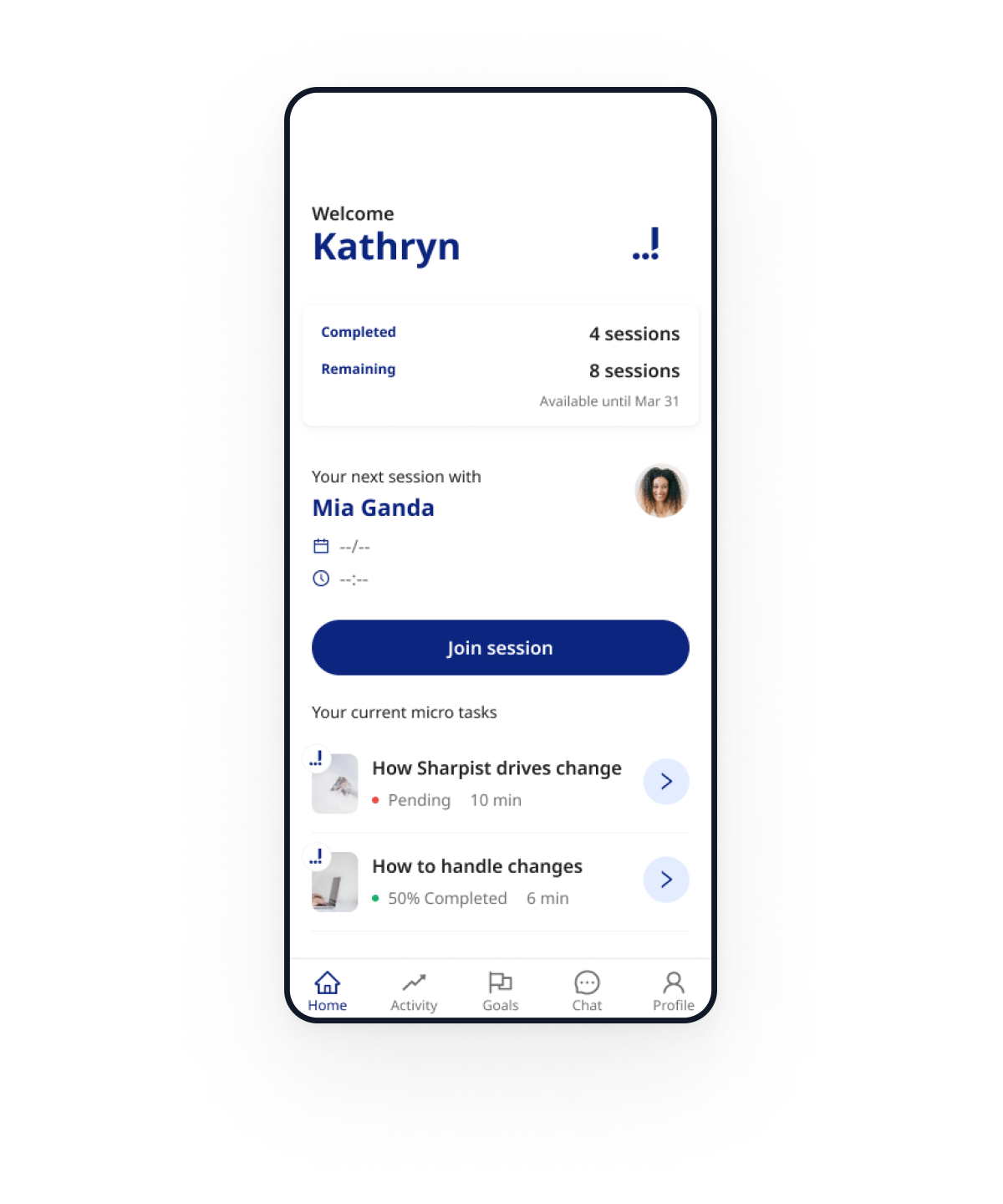 Access and manage the entire Sharpist program through the app