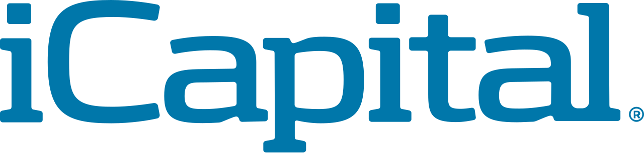 iCapital wordmark logo in blue text with registered trademark symbol.