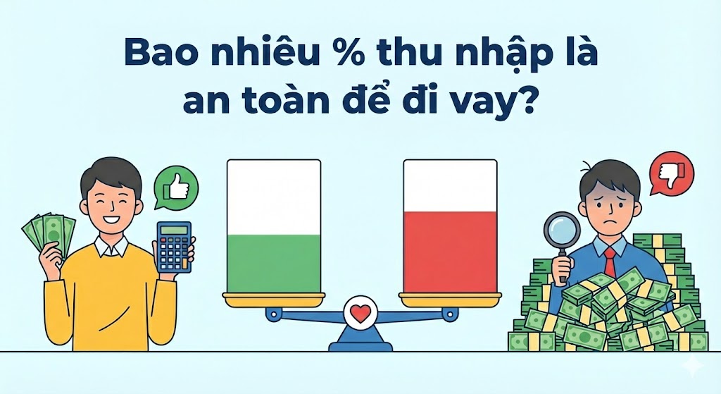 Bao Nhiêu % Thu Nhập Là An Toàn Để Đi Vay? Quy Tắc Cần Nhớ
