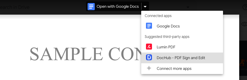 DocHub Google Drive integration