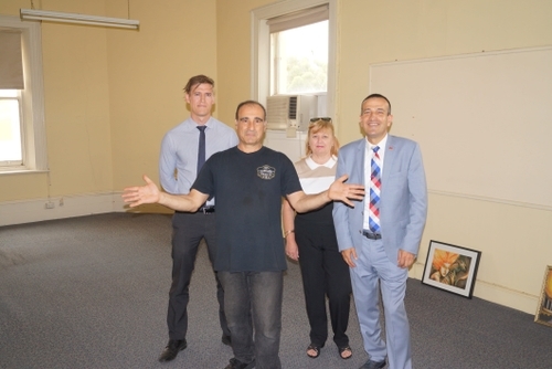 (From left) Jackson Dare (Elders (Gawler) Commercial Leasing Agent; Caren Brougham (Gawler Business Development Group) and Tony Piccolo MP are working together to get the rules changed.