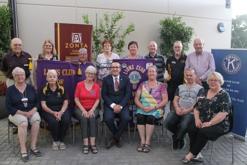 Tony Piccolo MP (centre) with some of the volunteers who attended the special service club forum.