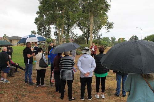 Local MP Tony Piccolo at the community forum on Saturday morning.