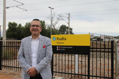 Tony Piccolo at the Kudla Railway Station.