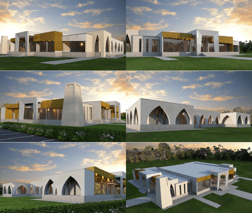 Images of the proposed mosque.