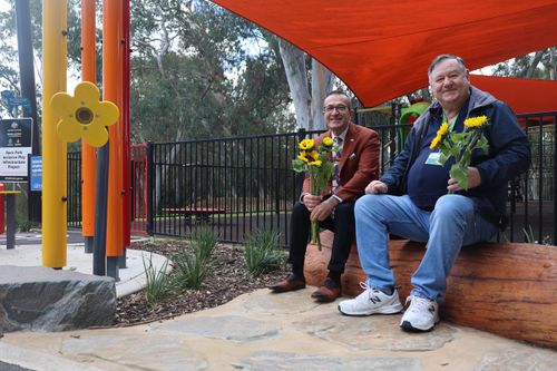 Member for Light Tony Piccolo MP and local advocate for the event Christopher Geen.