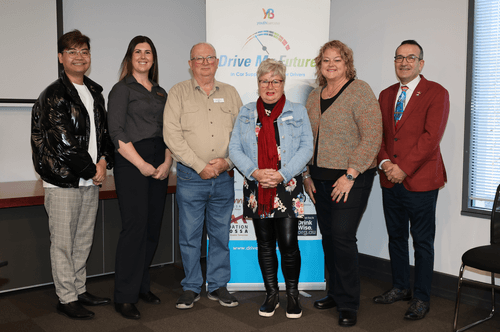 At the Barossa Council Chambers on Friday were (from left) Wathnak Vy (Youth Barossa Committee Member) Amy Ruediger (Volunteering Support Officer), Kathryn Schilling and Rex Schiller (volunteers), Minister Nat Cook and Tony Piccolo, Member for Light