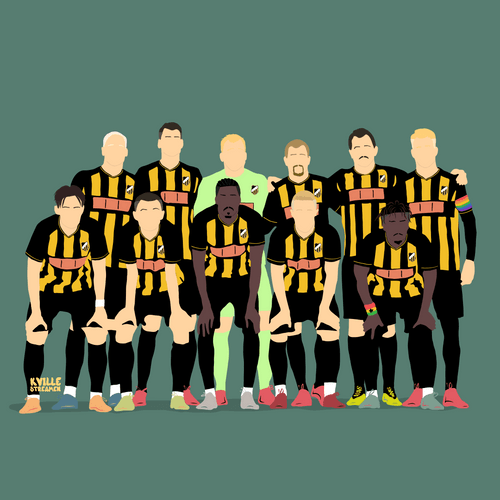 SM-guld 2022 mot IFK Göteborg på bortaplan. Lillebror ba ba ba