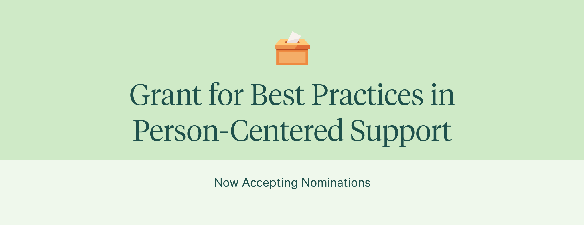 image with text saying grant nominations open