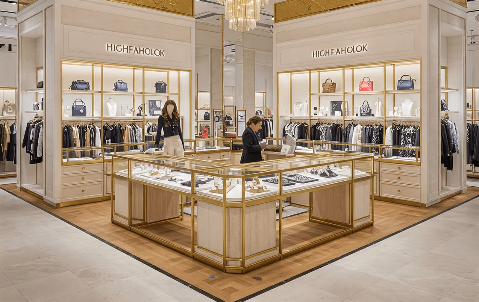 High Fashion Concession in a Luxury Store