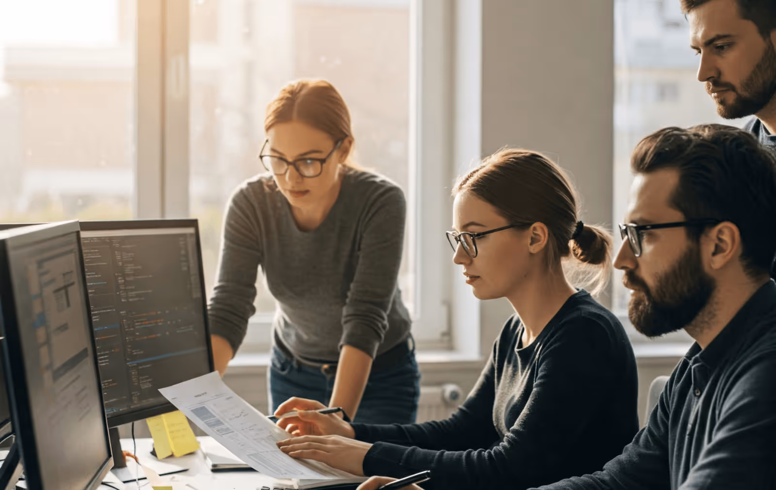 Product Tech Team Analyzing & Testing New Features