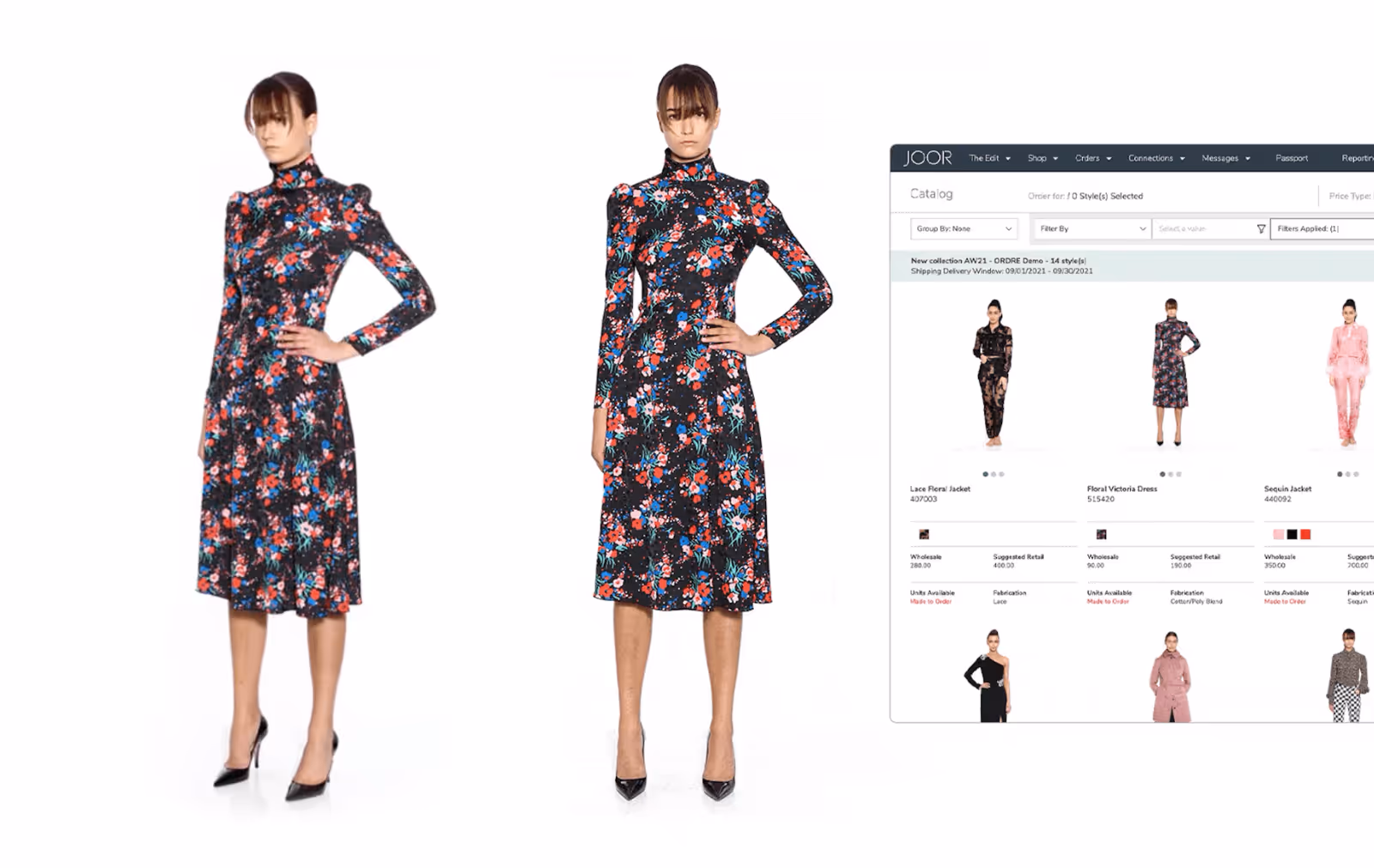 Digital Linesheet with Live Model Poses