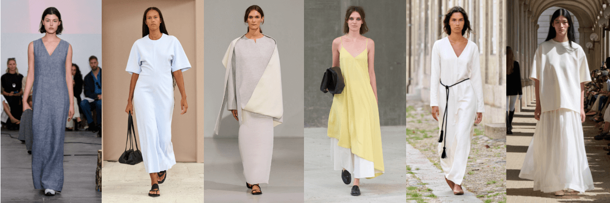 Copenhagen fashion week spring 26: Models wear modern yet minimalistic outfits with subtle tones and walking on ramp