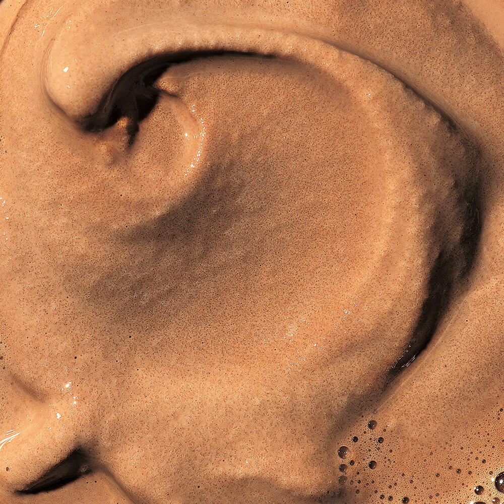 Chocolate shake made with chocolate syrup.