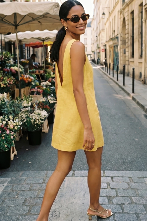 Femme portant une tenue tendance Le Closet