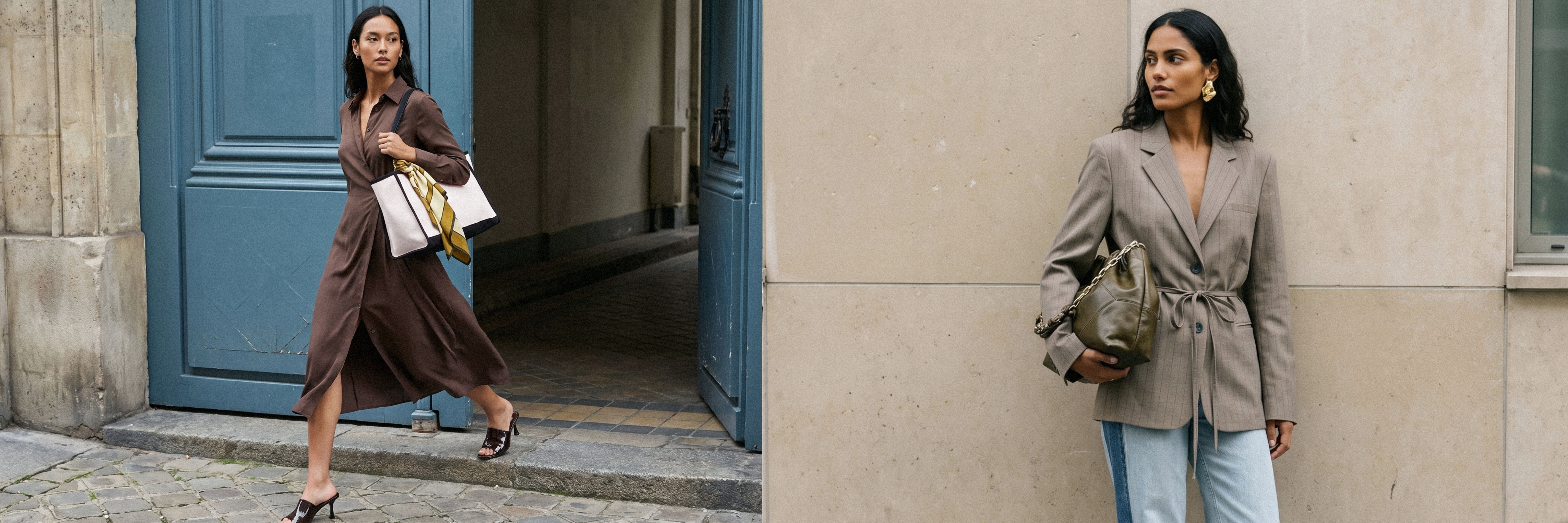 Femme portant une tenue tendance Le Closet