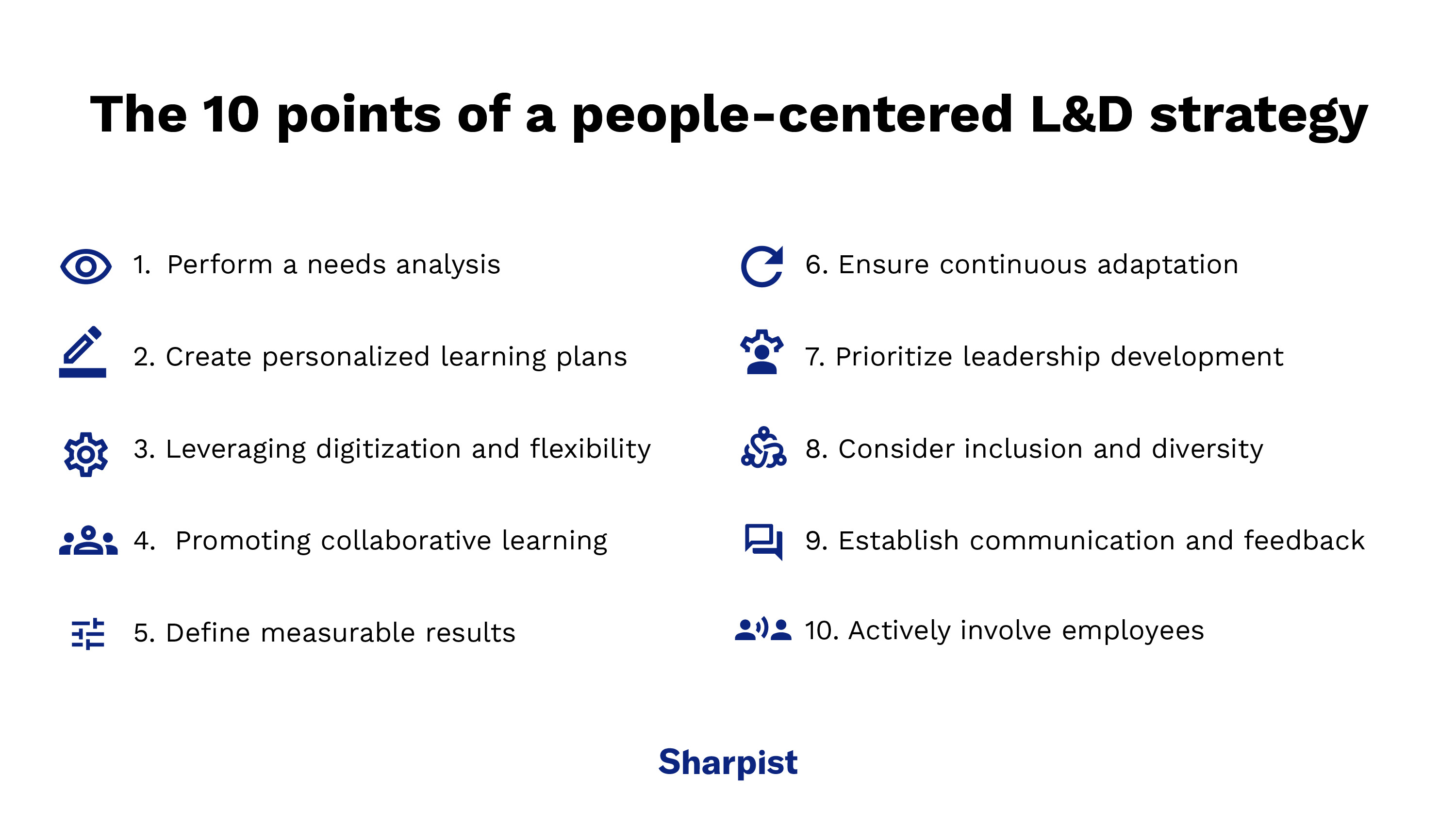 Points of a people-centered L&D strategy