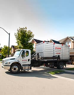storage pod delivered to curb