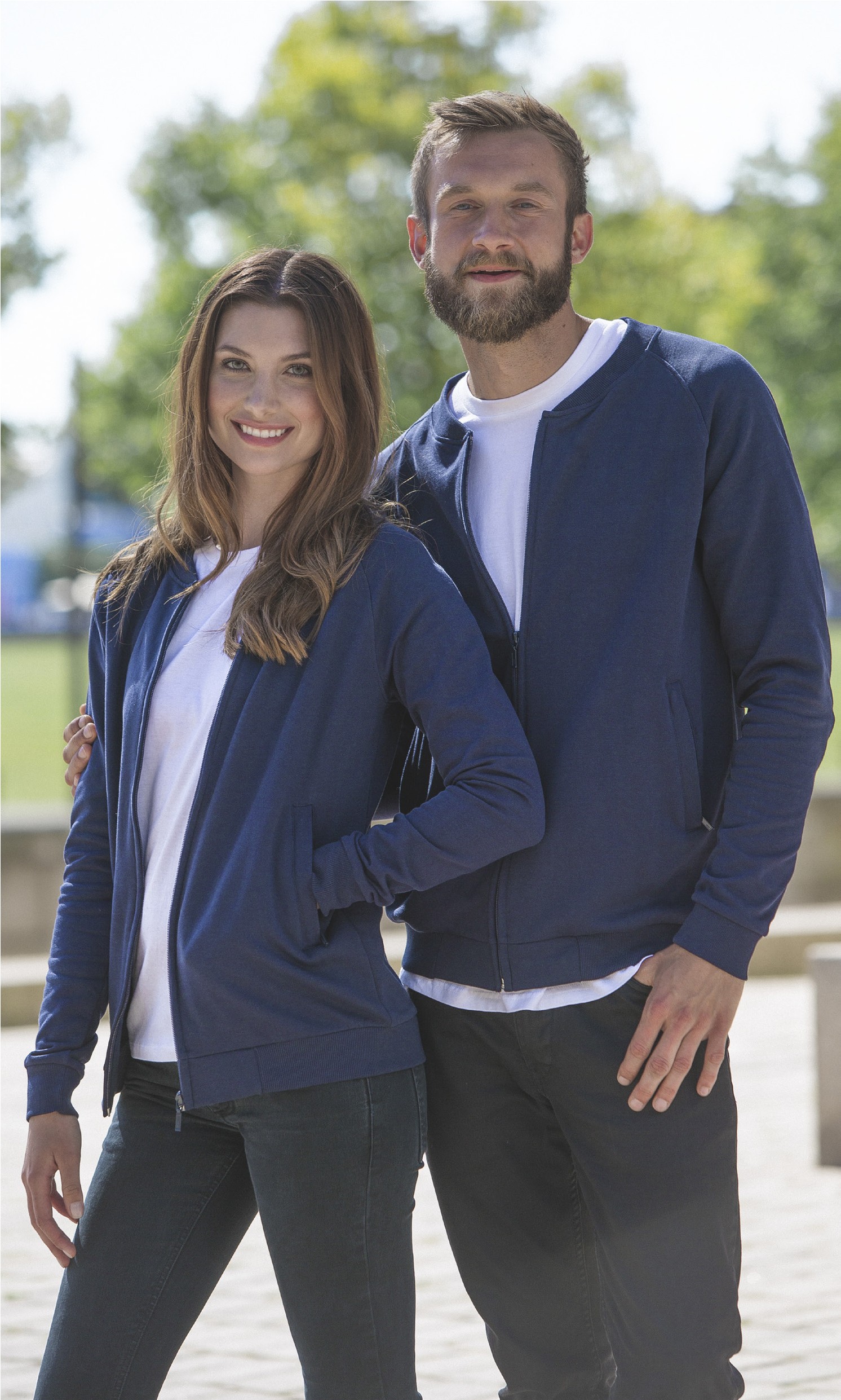 Veste en coton organique zippée