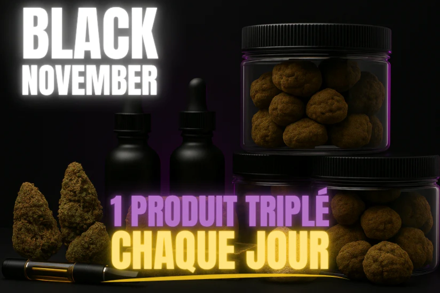 Black November Mama Kana produits CBD en promotion