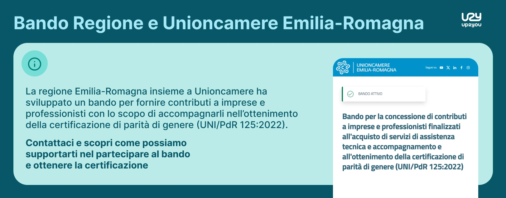 bando regione emilia romagna unioncamere parita genere