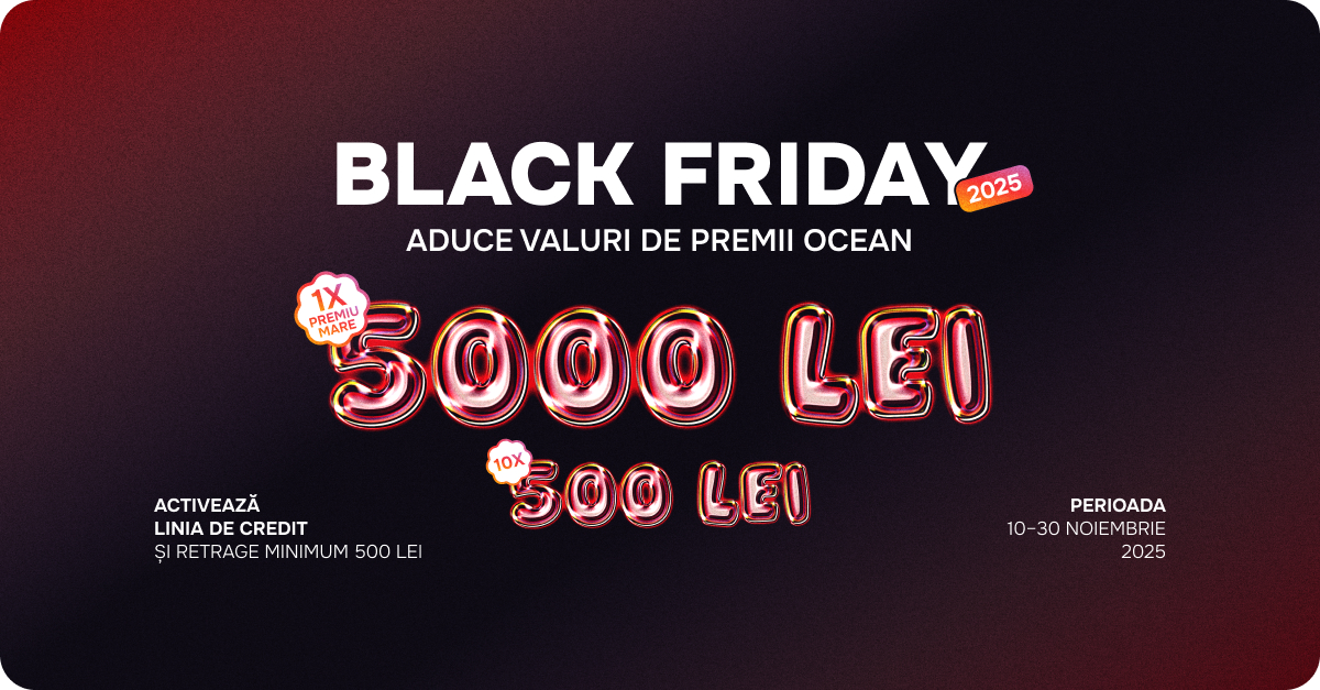 Ce premii poți câștiga: 1 premiu mare de 5 000 lei și 10 premii × 500 lei