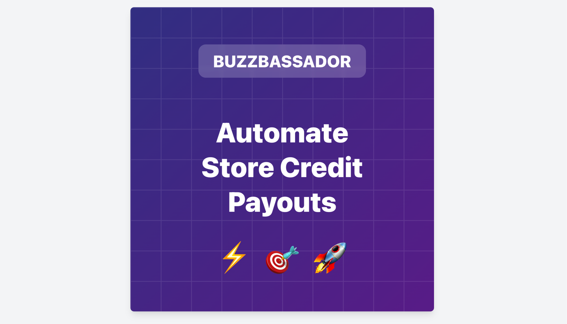 Buzzbassador platform automates store credit payouts for Shopify affiliate and ambassador programs