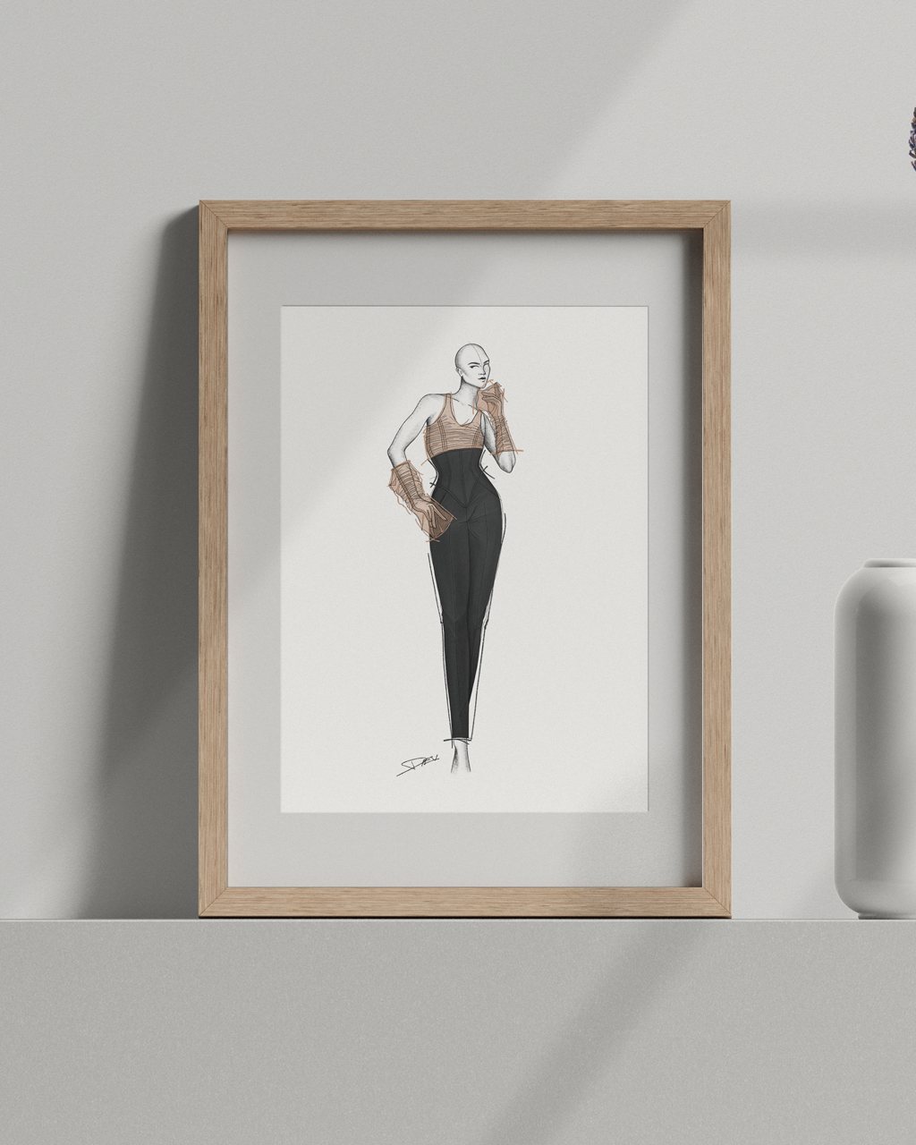 "Cinched" Sketch