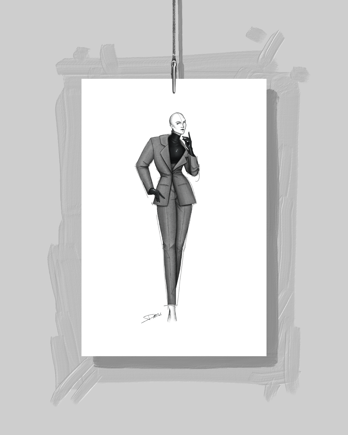 "Slicked" Sketch