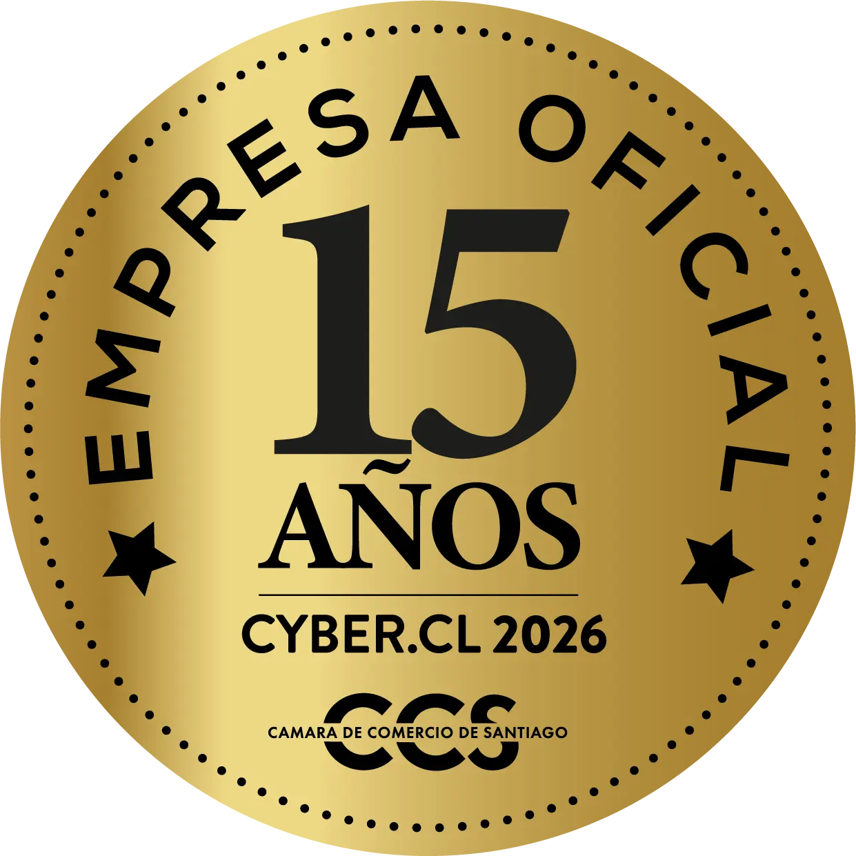 Sello oficial Cyber 2026 de la C&aacute;mara de Comercio de Santiago