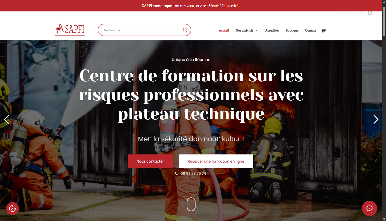 Améliorations site Wordpress SAPFI