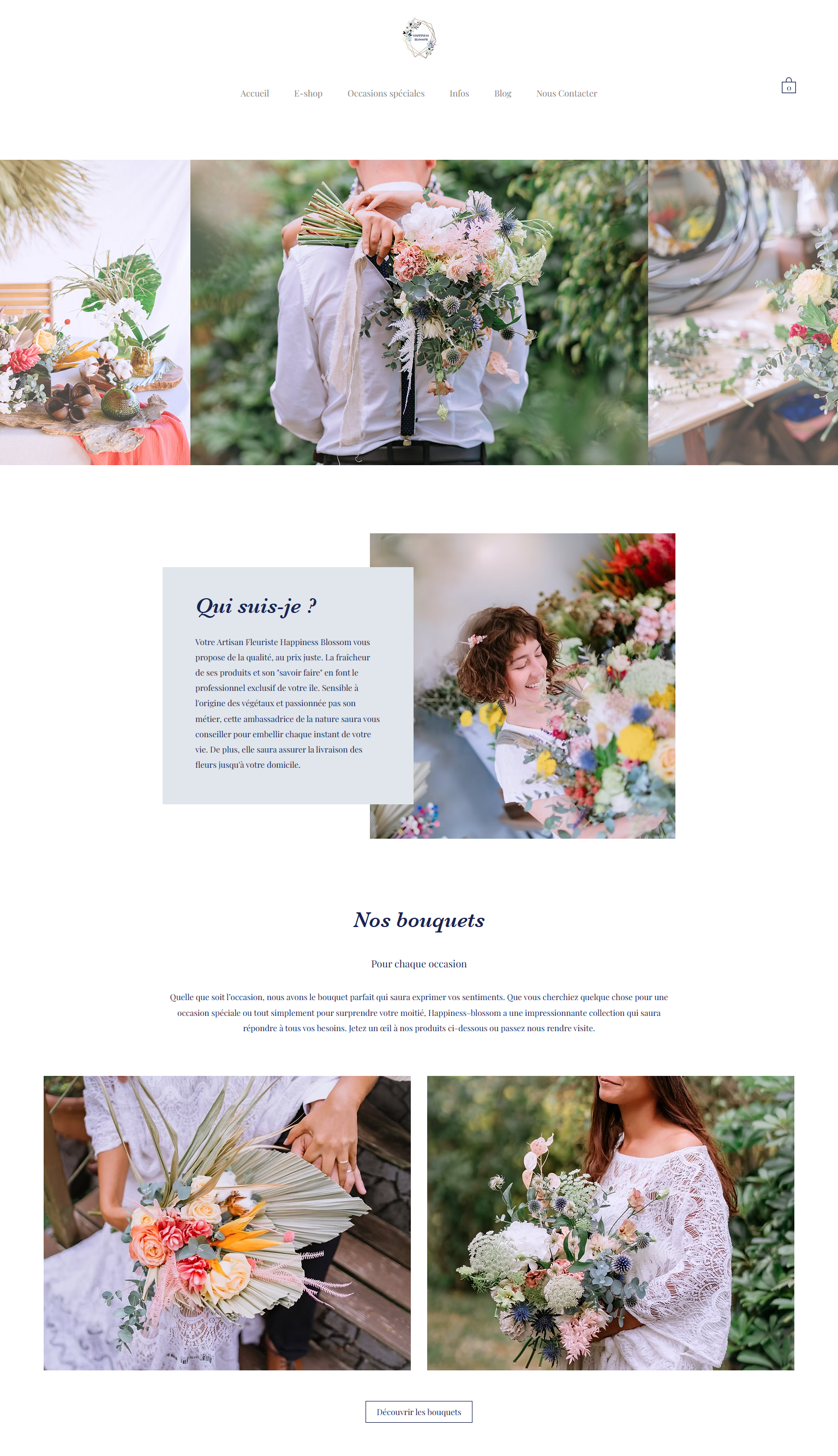 Améliorations du site Wix de Happiness Blossom