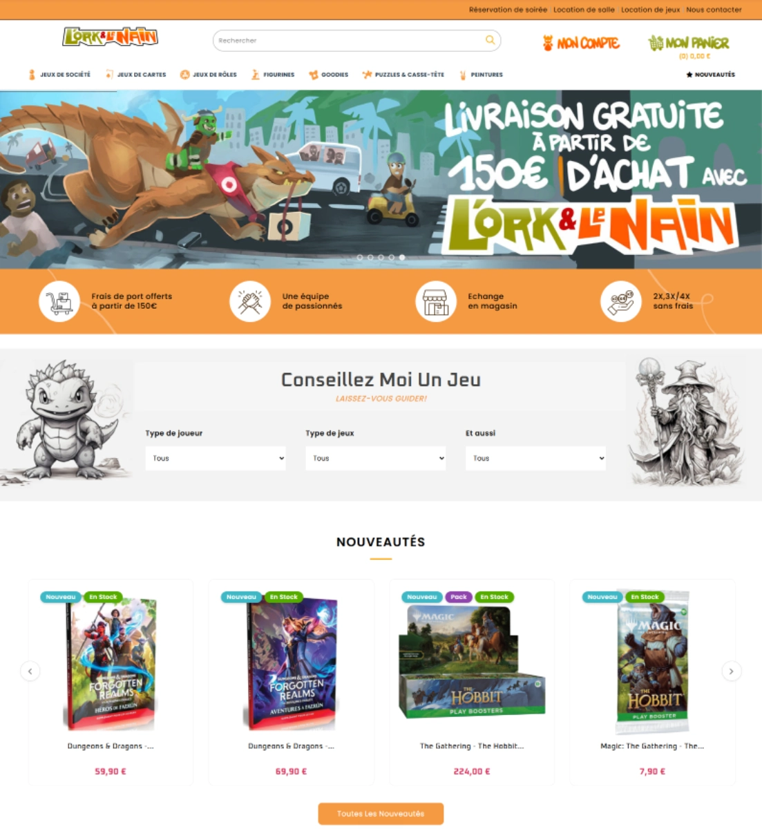 Améliorations du site Prestashop