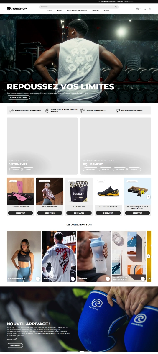 Nouveau site Shopify pour Robshop