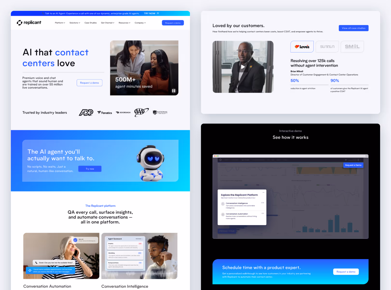 Landing page we created for Sendlane in Webflow.