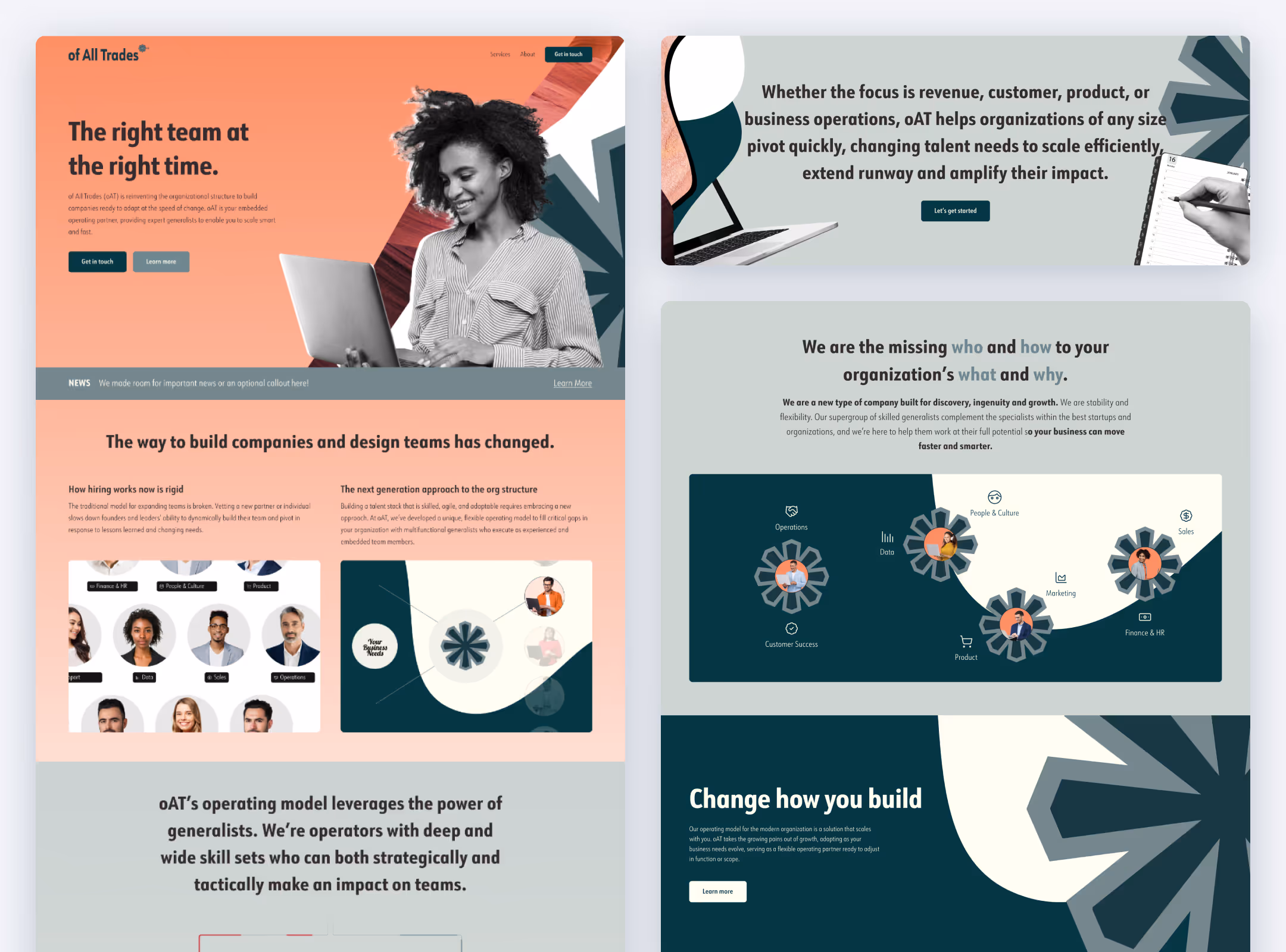 Landing page we created for Sendlane in Webflow.